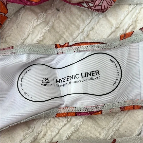 NWT Cupshe Tropical Print Bikini Set - Picture 7 of 8